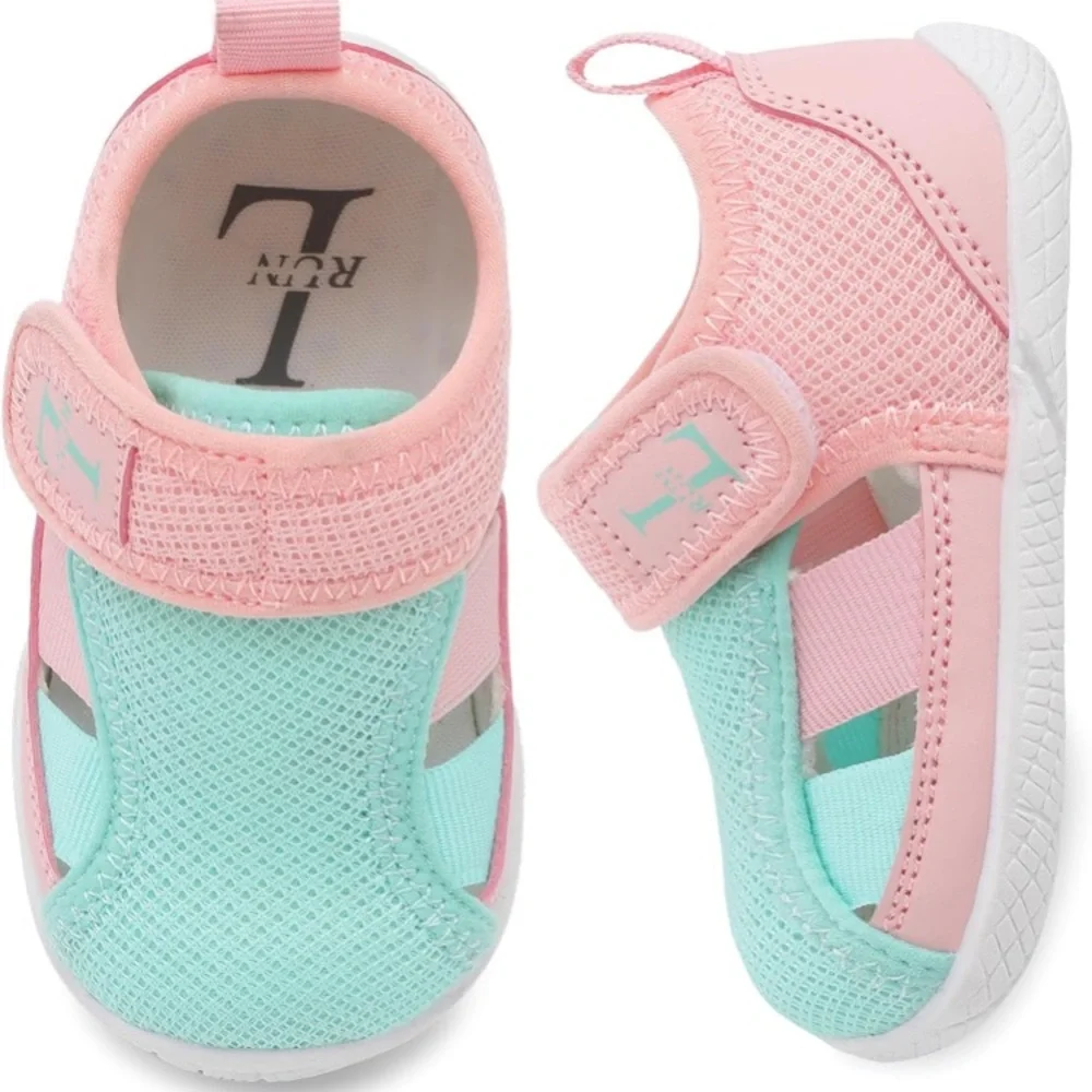 Trendy Kids Water Shoes in Pink and Aqua